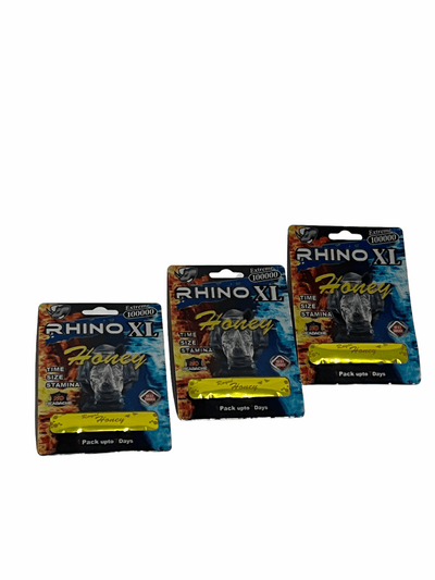 Rhino XL Extreme 10000 Honey (Single Sachets – 15 G) - Viphoneys