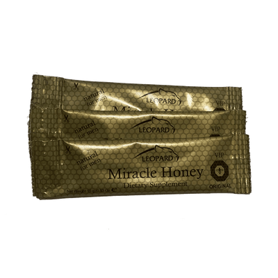 Leopard Miracle Honey VIP (12 Sachets – 15 G) - Viphoneys