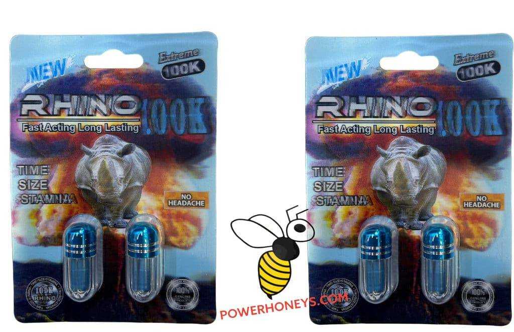 Rhino Extreme 100K Male Enhancement (2 Pills) - Viphoneys